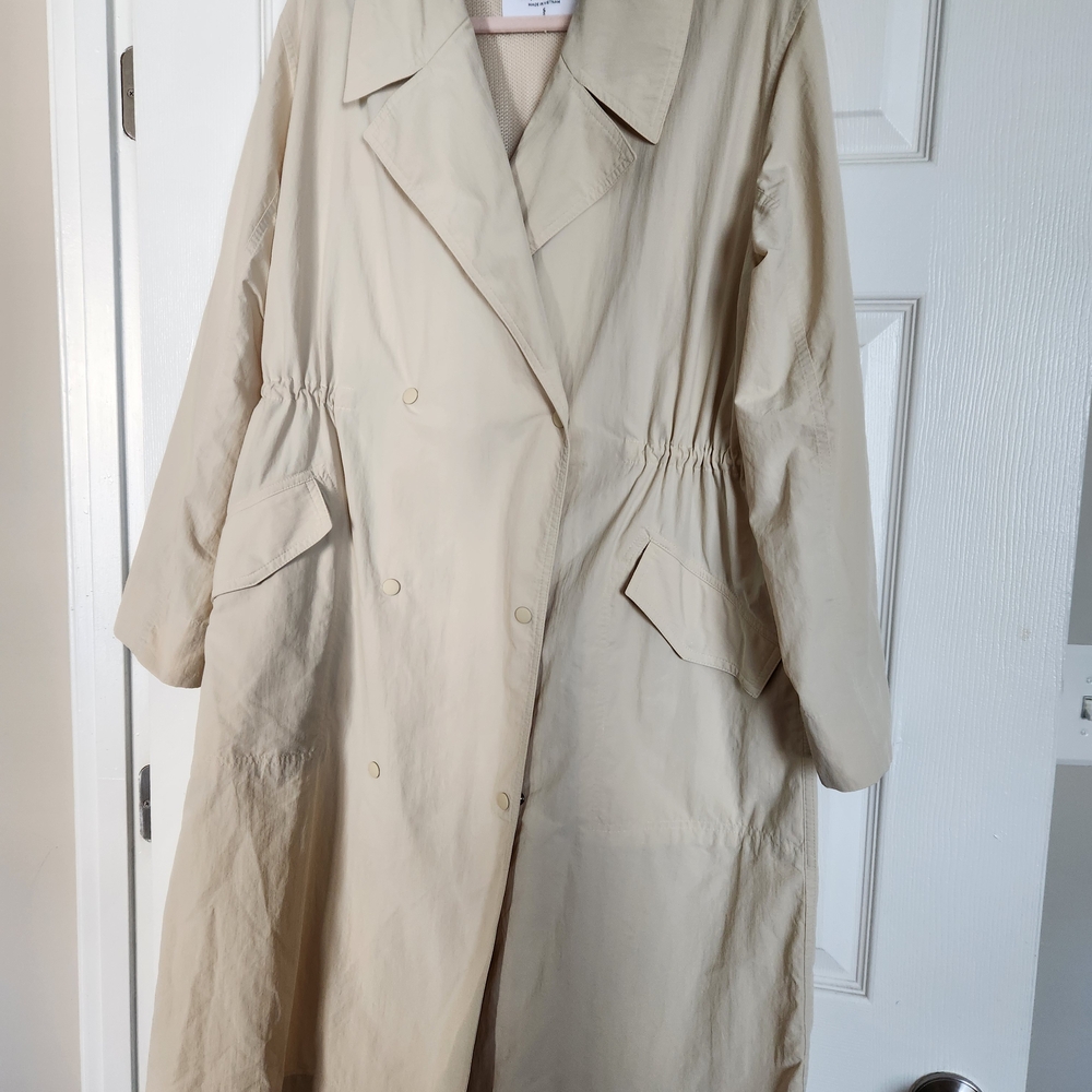 Athleta Women's Beige Trench Coat